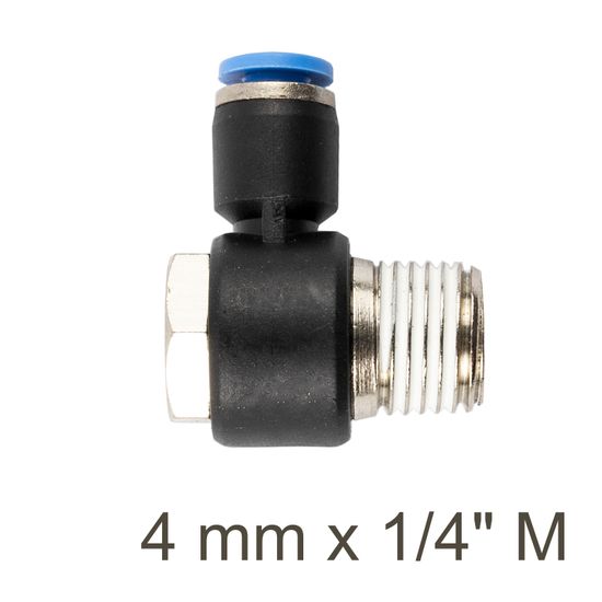 AIRCRAFT Swivel Elbow Pu 4mm X 1/4' M